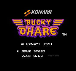 Bucky O'Hare (Japan) Title Screen